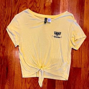 H&M DIVIDED crop top t-shirt